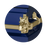 Steel Pet Casket - Dark Blue & Gold-Pet Caskets-Titan Caskets-Afterlife Essentials