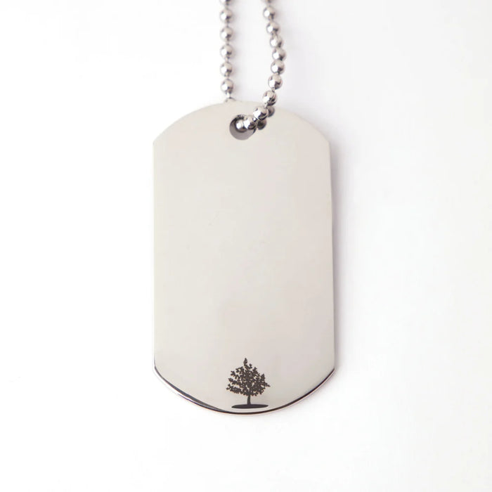 Dog Tag Memorial Pendant