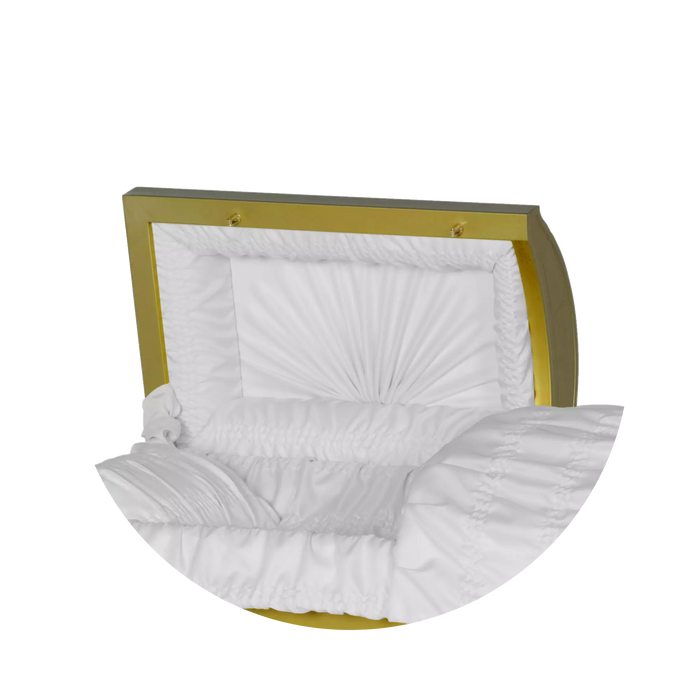 Steel Pet Casket - Gold-Pet Caskets-Titan Caskets-Afterlife Essentials