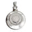 Sterling Silver Cremation Locket Jewelry - PG71148-Jewelry-Photograve-Sterling Silver-3/4" X 3/4"-Afterlife Essentials