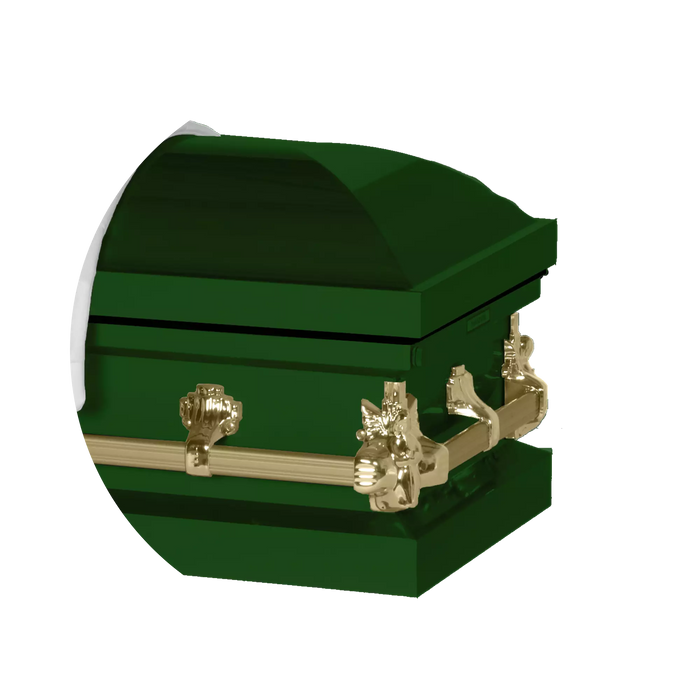 Steel Pet Casket - Green-Pet Caskets-Titan Caskets-Afterlife Essentials