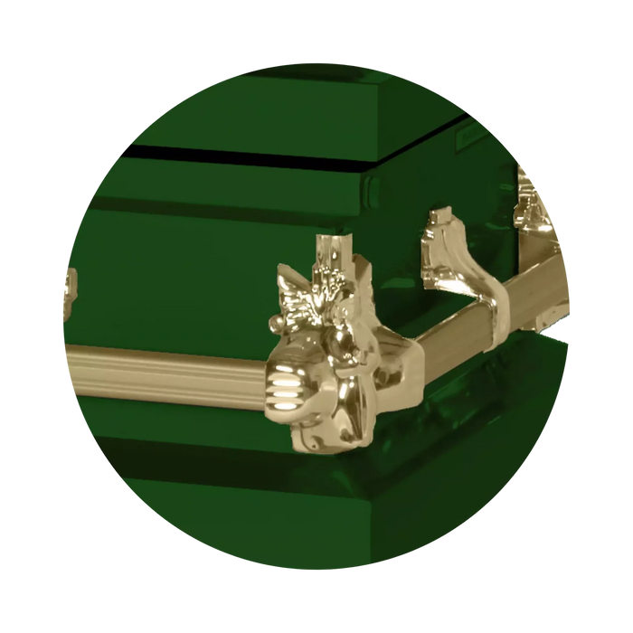 Steel Pet Casket - Green-Pet Caskets-Titan Caskets-Afterlife Essentials