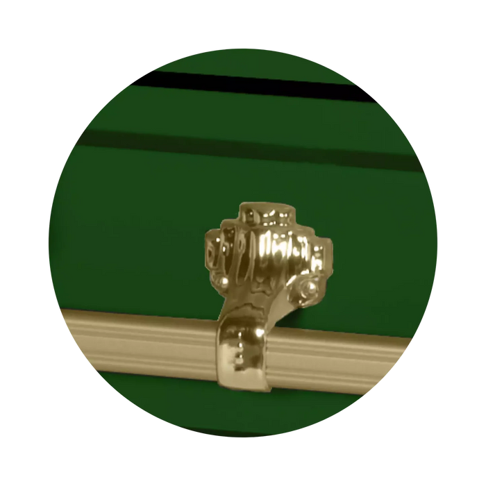 Steel Pet Casket - Green-Pet Caskets-Titan Caskets-Afterlife Essentials