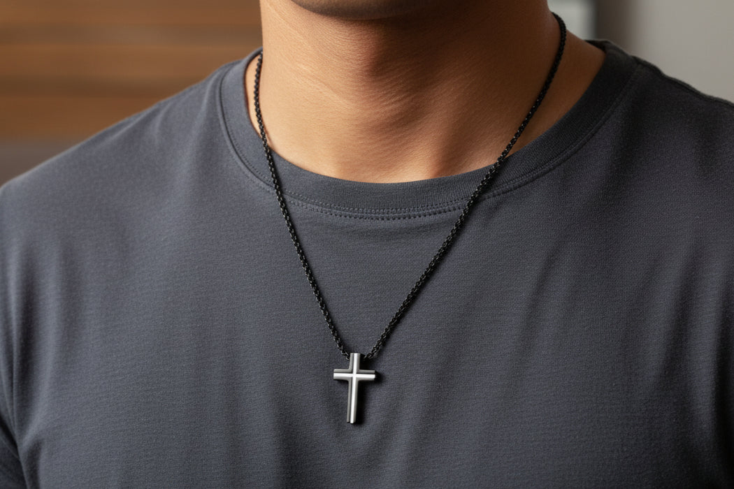 Guardian Cross Necklace Cremation Jewelry-Jewelry-Urns of Distinction-Afterlife Essentials