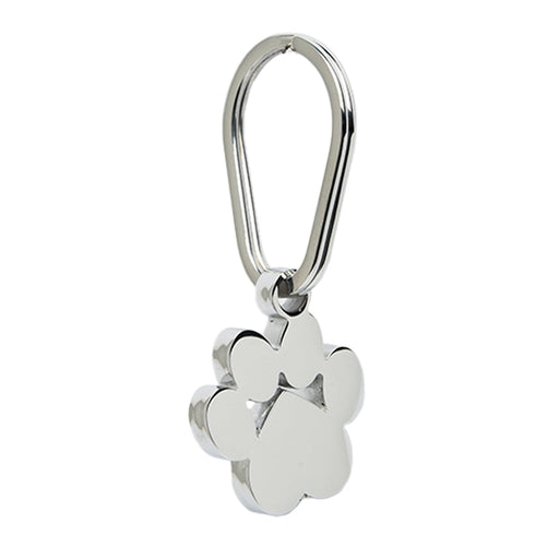 Large Paw Print Keychain-Jewelry-Bogati-Silver-Afterlife Essentials