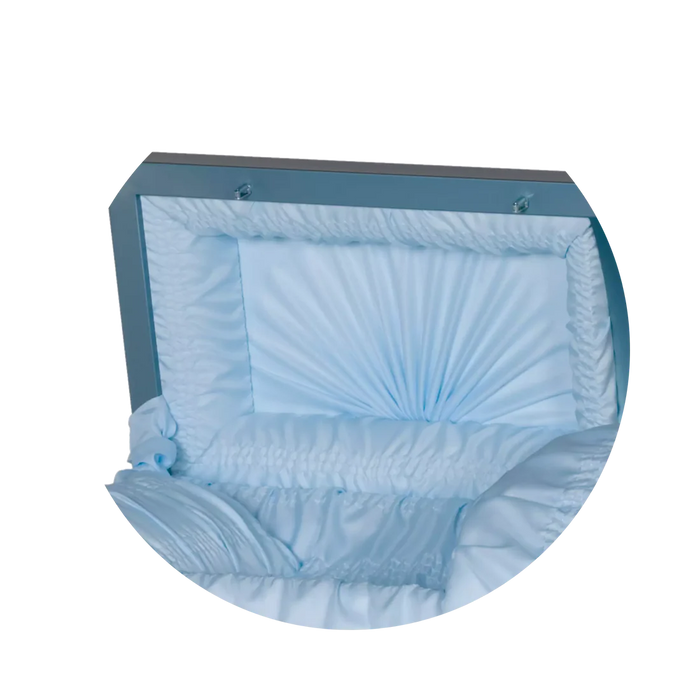 Steel Pet Casket - Light Blue-Pet Caskets-Titan Caskets-Afterlife Essentials