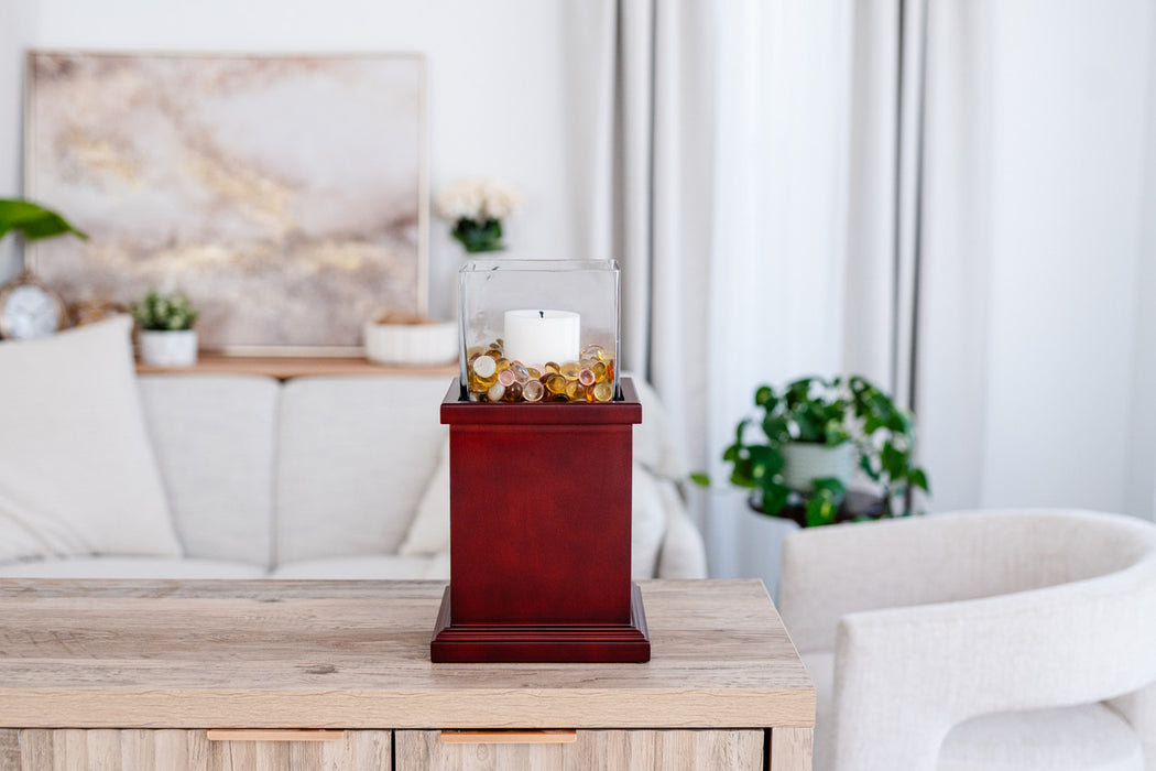 Mahogany Candle, Large/Adult Cremation Urn-Cremation Urns-Urns of Distinction-Afterlife Essentials