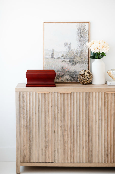 Curved Mahogany, Large/Adult Cremation Urn-Cremation Urns-Urns of Distinction-Afterlife Essentials