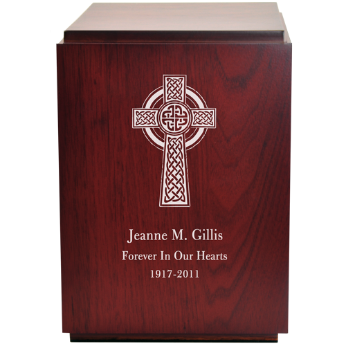 Classic Cherry Finish Wood 200 cu Cremation Urn-Cremation Urns-New Memorials-Afterlife Essentials