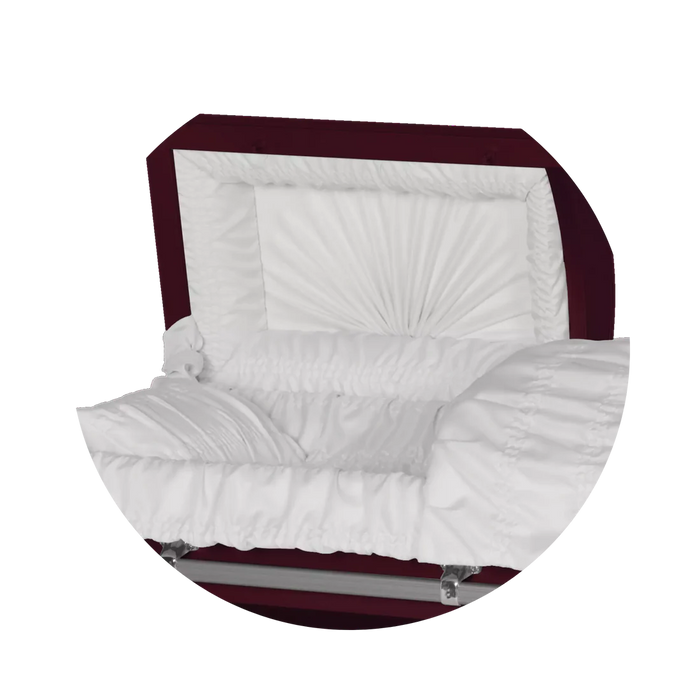 Steel Pet Casket - Maroon-Pet Caskets-Titan Caskets-Afterlife Essentials