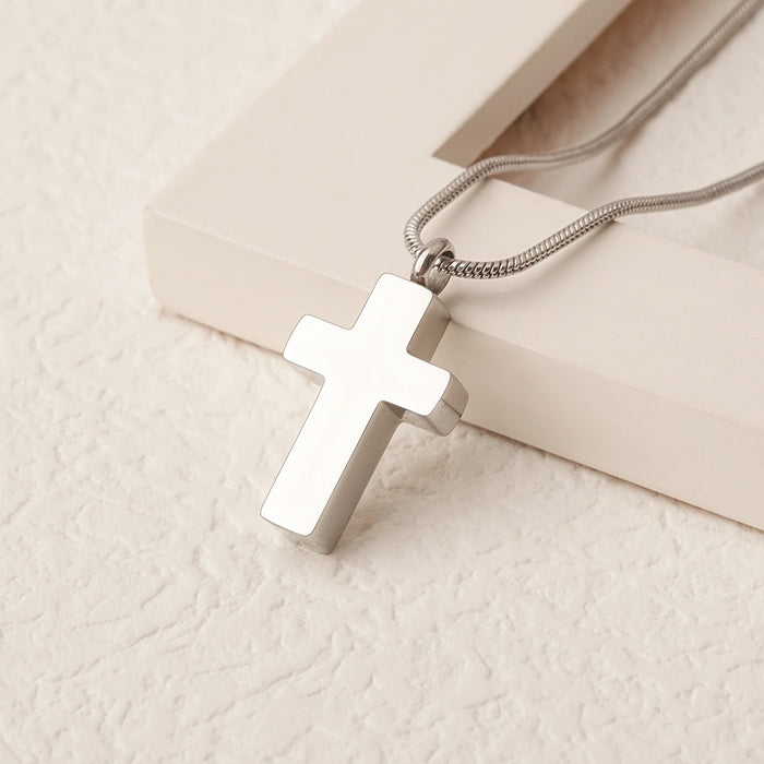 Premium Cross Memorial Necklace Cremation Jewelry-Jewelry-Anavia-Afterlife Essentials