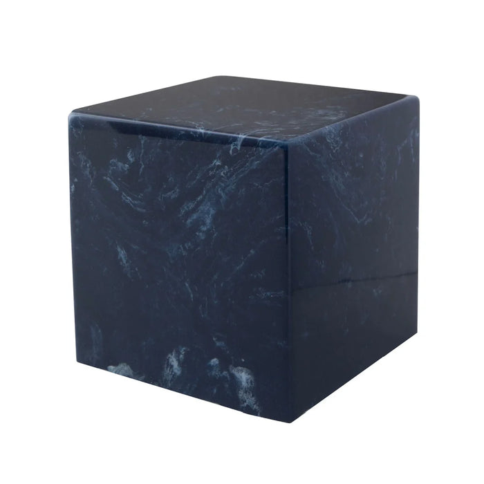 Aurora Keepsake Cube Cremation Urn-Cremation Urns-The Living Urn-Navy-Afterlife Essentials