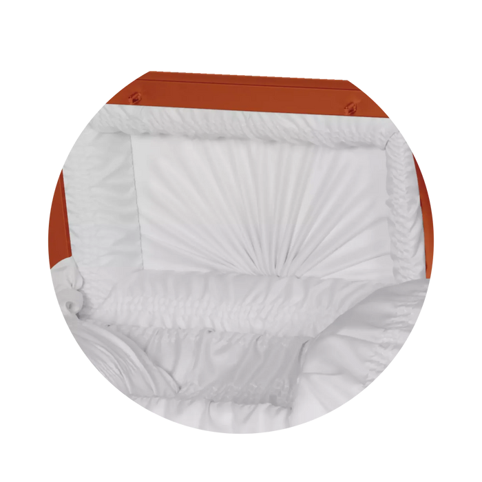 Steel Pet Casket - Orange-Pet Caskets-Titan Caskets-Afterlife Essentials