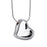 Leaning Heart Cremation Pendant, Silver Jewelry-Jewelry-Urns of Distinction-Afterlife Essentials