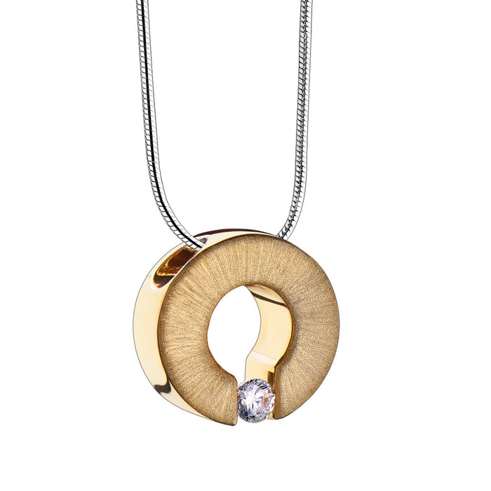 Omega Cremation Pendant, Gold Plated Jewelry-Jewelry-Urns of Distinction-Afterlife Essentials