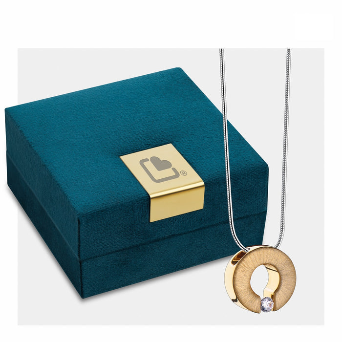 Omega Cremation Pendant, Gold Plated Jewelry-Jewelry-Urns of Distinction-Afterlife Essentials