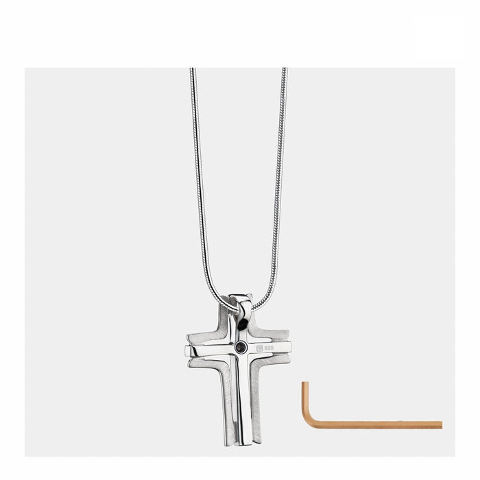 Modern Grace Cremation Pendant, Silver Jewelry-Jewelry-Urns of Distinction-Afterlife Essentials