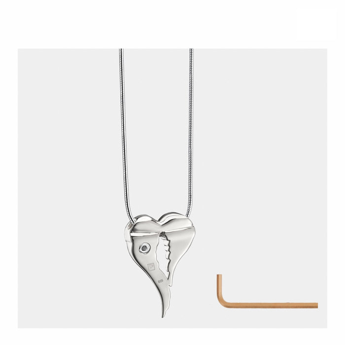 Angel Wings Cremation Pendant, Silver Jewelry-Jewelry-Urns of Distinction-Afterlife Essentials