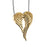 Angel Wings Cremation Pendant, Gold-Plated Jewelry-Jewelry-Urns of Distinction-Afterlife Essentials