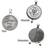 Personalized Round Cremation Jewelry-Jewelry-New Memorials-Afterlife Essentials