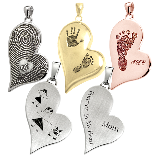 Personalized Teardrop Heart Cremation Jewelry-Jewelry-New Memorials-Afterlife Essentials
