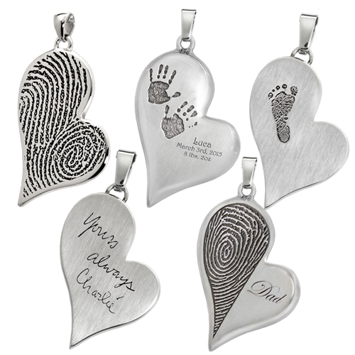 Personalized Teardrop Heart Cremation Jewelry-Jewelry-New Memorials-Afterlife Essentials