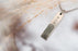 Personalized Bar Pendant Vertical- Chamber Cremation Jewelry-Jewelry-New Memorials-Afterlife Essentials