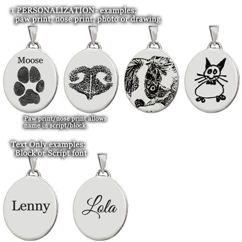 Pet Personalized Petite Oval Cremation Jewelry-Jewelry-New Memorials-Afterlife Essentials