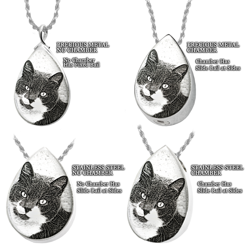 Personalized Pet Teardrop Cremation Jewelry-Jewelry-New Memorials-Afterlife Essentials