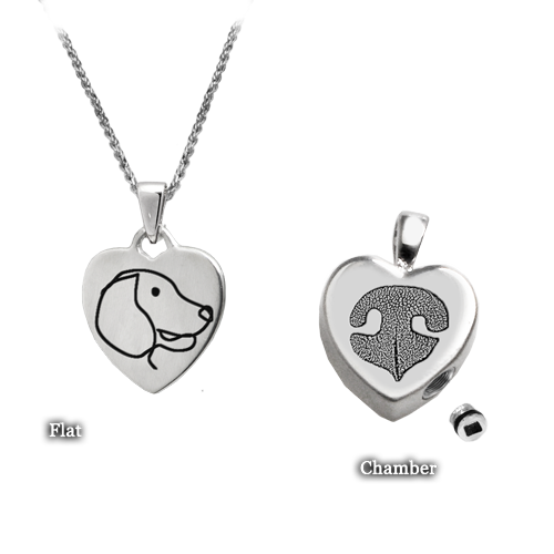 Personalized Petite Heart Cremation Jewelry-Jewelry-New Memorials-Afterlife Essentials