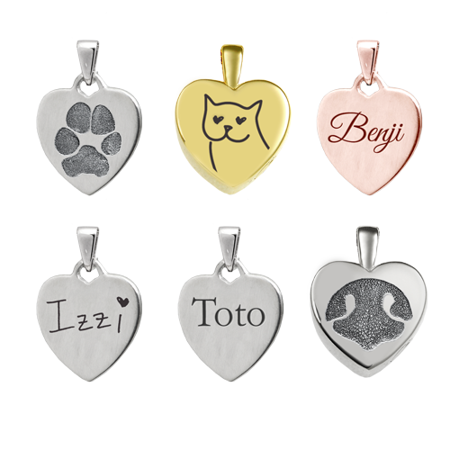 Personalized Petite Heart Cremation Jewelry-Jewelry-New Memorials-Afterlife Essentials