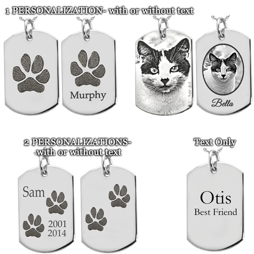 Pet Personalized Dog Tag Cremation Jewelry-Jewelry-New Memorials-Afterlife Essentials