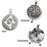 Pet Personalized Round Cremation Jewelry-Jewelry-New Memorials-Afterlife Essentials