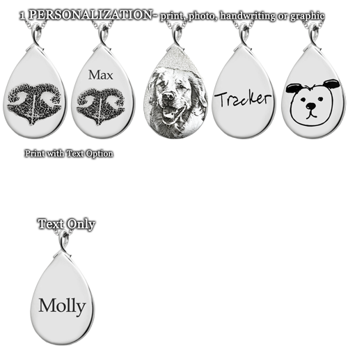 Personalized Pet Teardrop Cremation Jewelry-Jewelry-New Memorials-Afterlife Essentials
