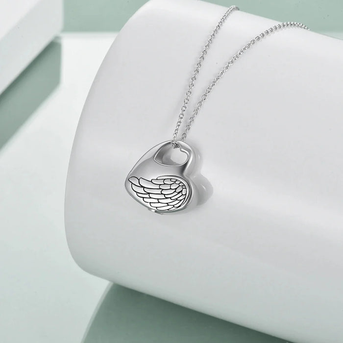 Paw Print Heart Pendant Cremation Jewelry