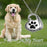 Paw Print Heart Pendant Cremation Jewelry
