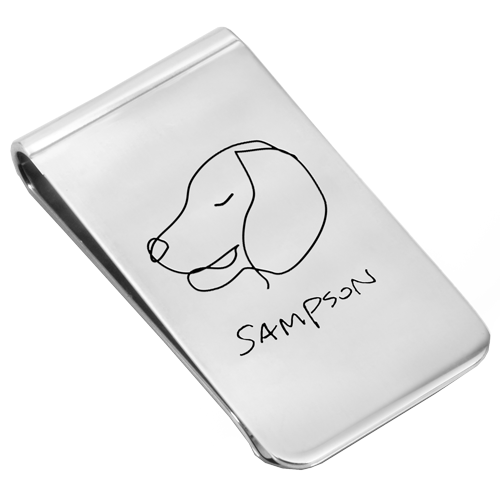 Memory Forge Pet Personalized Money Clip-Jewelry-New Memorials-Afterlife Essentials