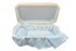 Platinum Pet Casket - Almond with Blue-Pet Caskets-Titan Caskets-Medium-Afterlife Essentials