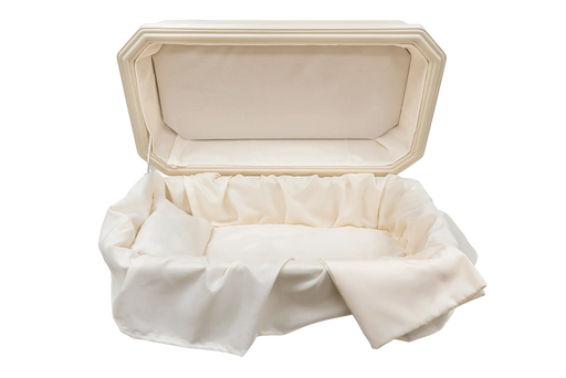 Platinum Pet Casket - Almond with Cream-Pet Caskets-Titan Caskets-Afterlife Essentials