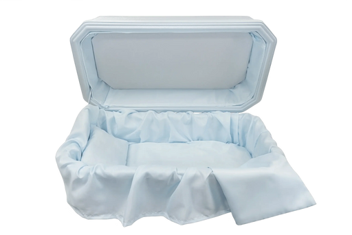 Platinum Pet Casket - Blue-Pet Caskets-Titan Caskets-Afterlife Essentials