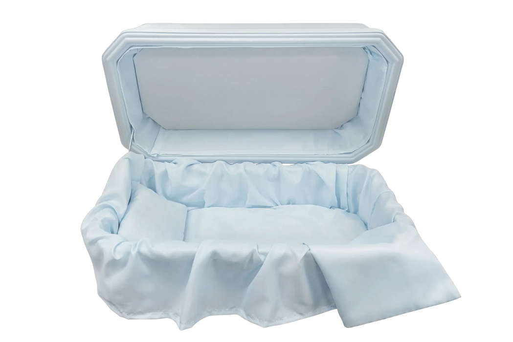 Platinum Pet Casket - Blue-Pet Caskets-Titan Caskets-Afterlife Essentials