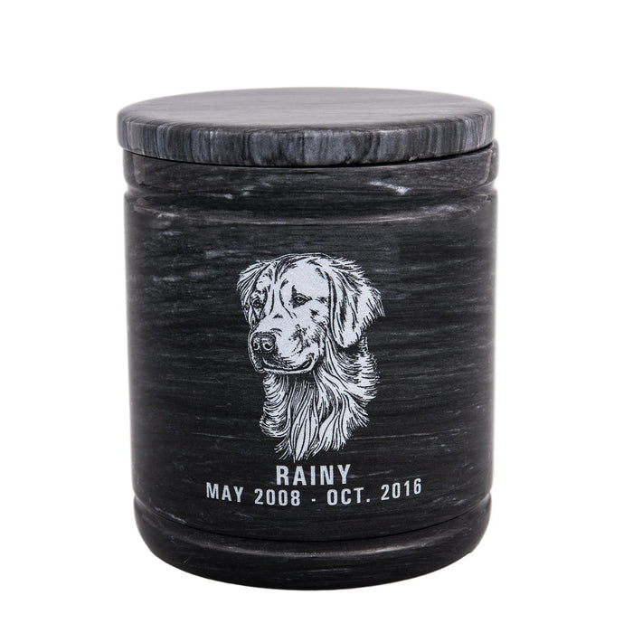 Princess Pet Natural Marble Cremation Urn-Cremation Urns-Infinity Pet Urns-Afterlife Essentials