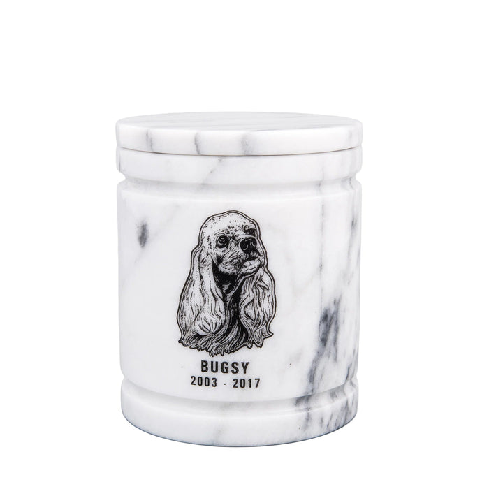 Princess Pet Natural Marble Cremation Urn-Cremation Urns-Infinity Pet Urns-Afterlife Essentials