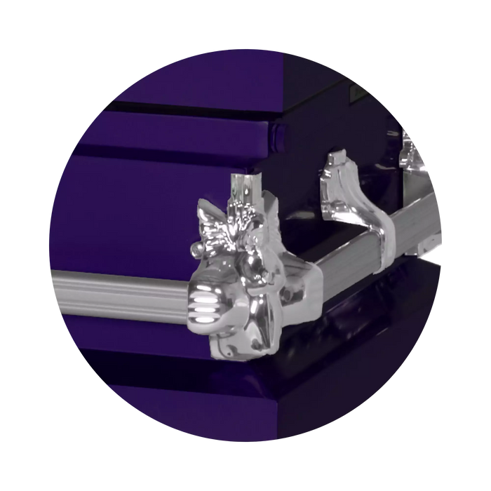Steel Pet Casket - Purple-Pet Caskets-Titan Caskets-Afterlife Essentials
