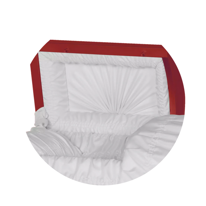 Steel Pet Casket - Red-Pet Caskets-Titan Caskets-Afterlife Essentials