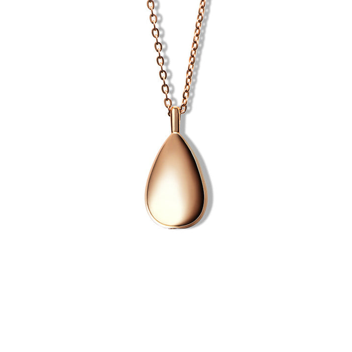 Teardrop Pendant Cremation Jewelry-Jewelry-The Living Urn-Rose Gold-Afterlife Essentials