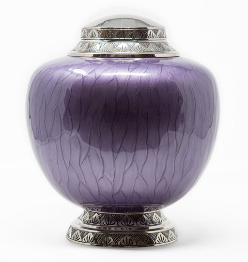 Royal Purple cremation urn, large/adult-Cremation Urns-Urns of Distinction-Afterlife Essentials