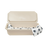 Standard Pet Casket - Almond with Black Paw Print-Pet Caskets-Titan Caskets-Afterlife Essentials