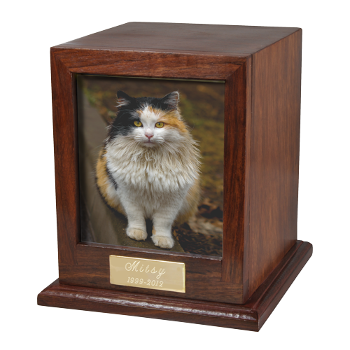 Elegant Photo Wood Pet Cremation Urn - 3 Sizes-Cremation Urns-New Memorials-Afterlife Essentials