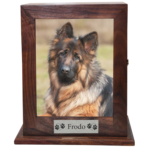Elegant Photo Wood Pet Cremation Urn - 3 Sizes-Cremation Urns-New Memorials-Afterlife Essentials